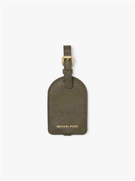 Jet Set Travel Saffiano Leather Luggage Tag 